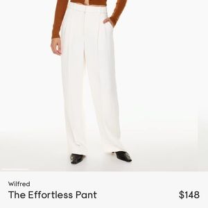 Aritzia effortless pants in Birch, size 8